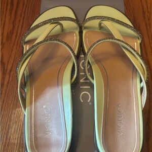 Vionic Women's Lime Green Strappy Sandals